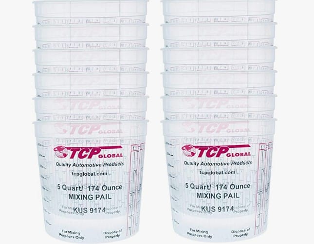 Custom Shop /TCP Global 5 Quart Paint and Epoxy Mixing Cups (Pack of 12 ...